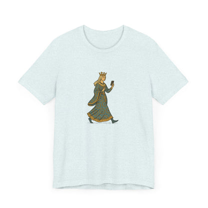 The Crowned Strutter – Medieval Couture on the Go - Unisex Heavy Cotton T-shirt