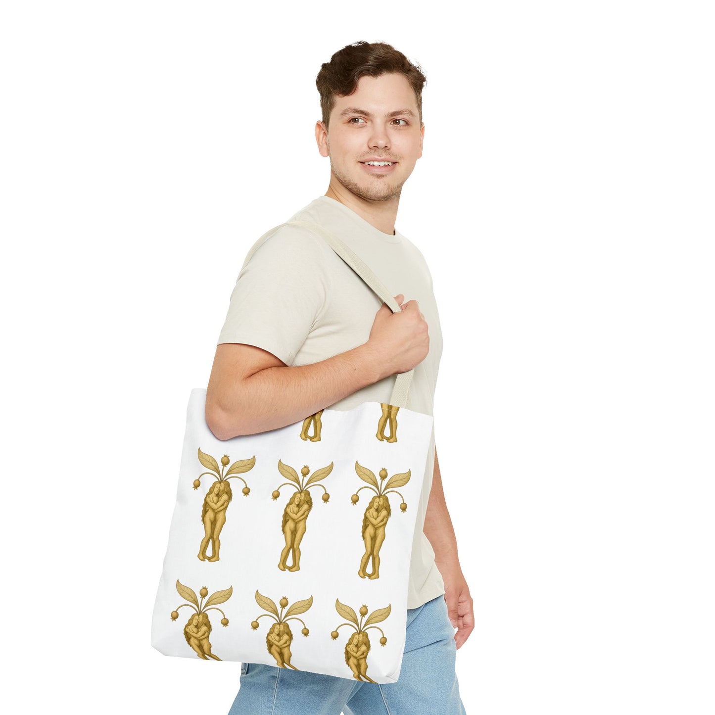Mandrakes in Love, Mythical Root Romance Tote Bag
