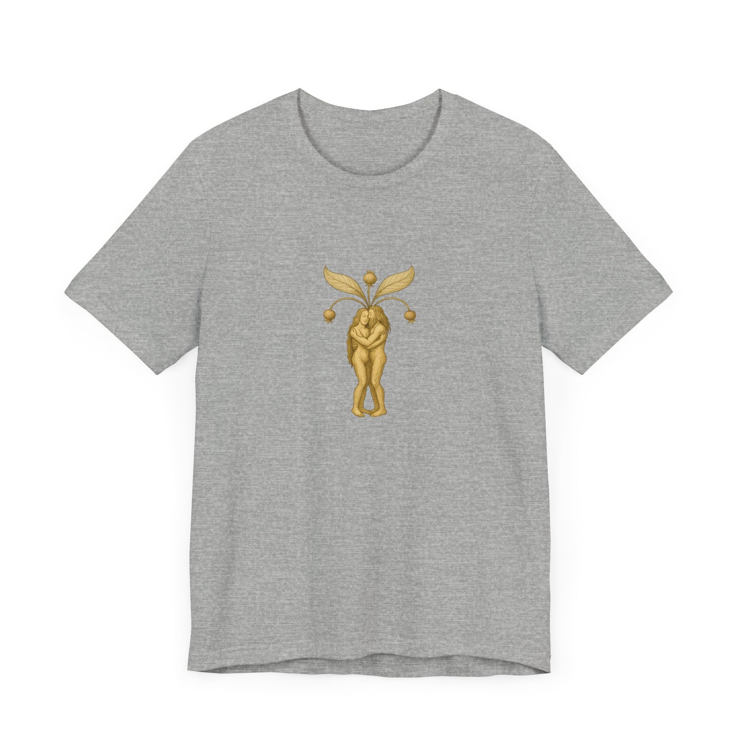 Big Mandrakes in Love, Mythical Root Romance Unisex Heavy Cotton Tee
