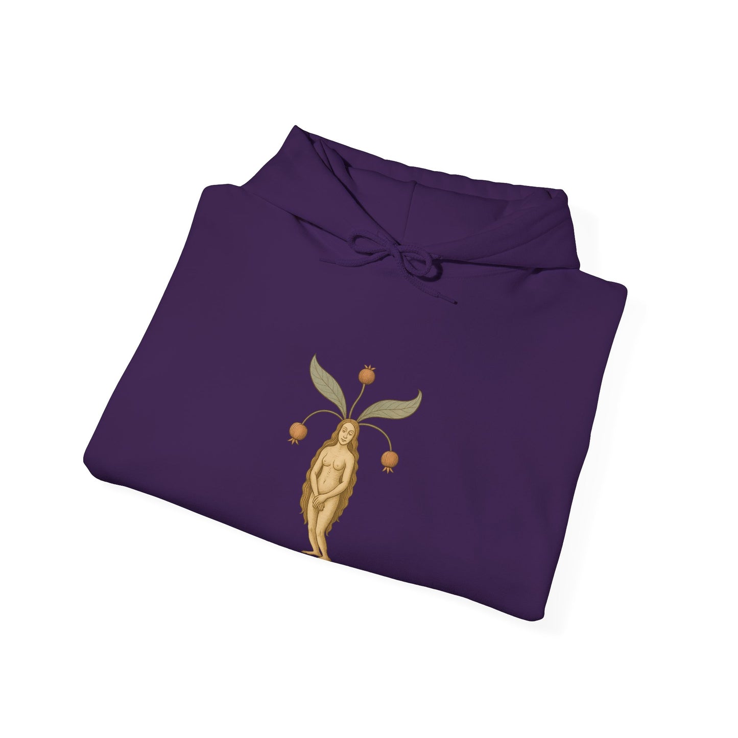 Mandragora Muse, Female Mandrake, Medieval Herb Lore Unisex Hoodie
