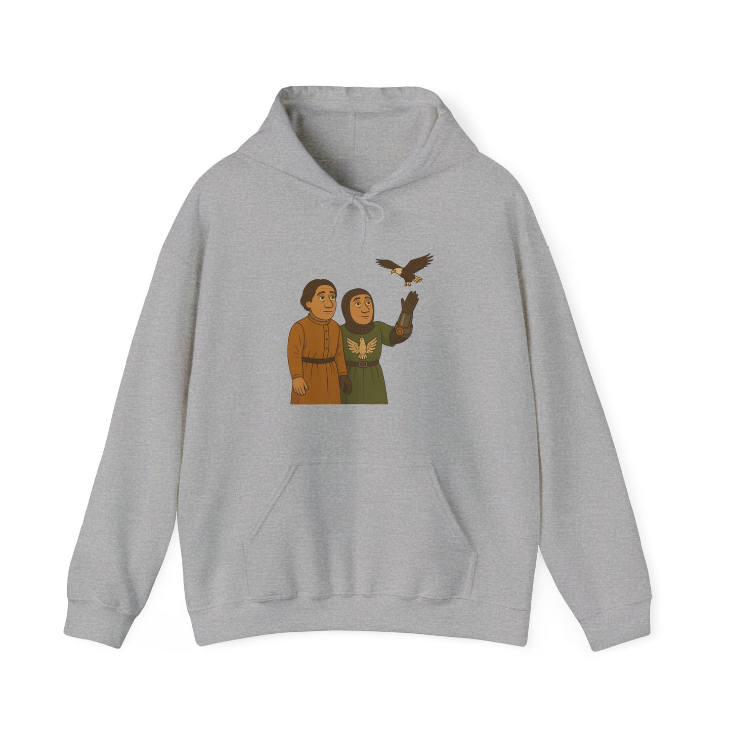 Knight & Falcon - Medieval Unisex Hoodie