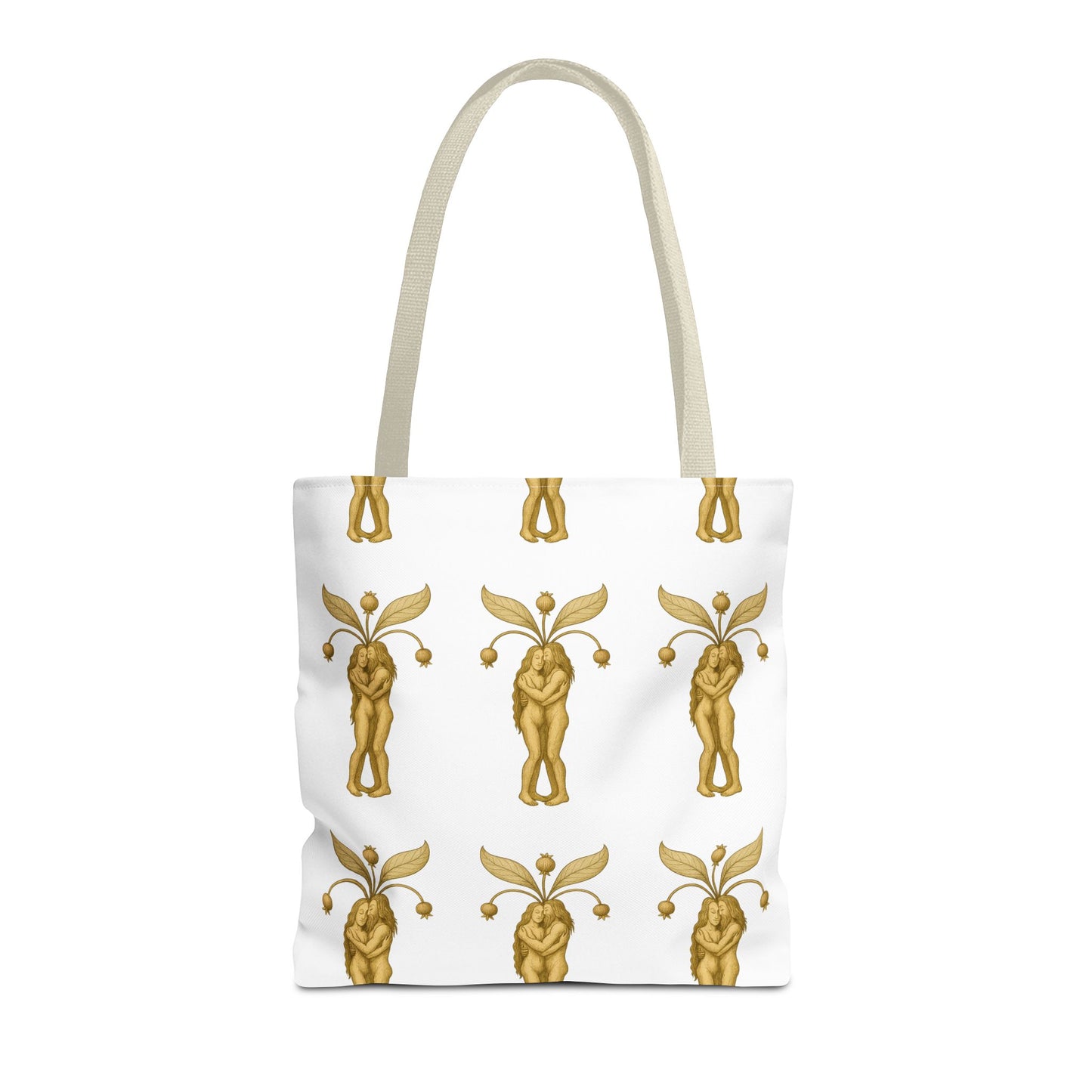 Mandrakes in Love, Mythical Root Romance Tote Bag