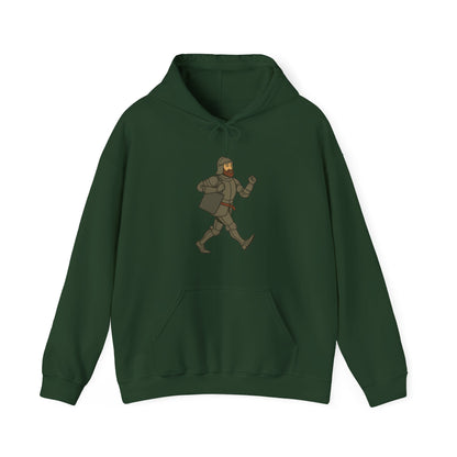 Knight on the Go - Medieval Humor - Playful Adventure Hoodie
