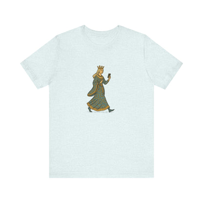 The Crowned Strutter – Medieval Couture on the Go - Unisex Heavy Cotton T-shirt