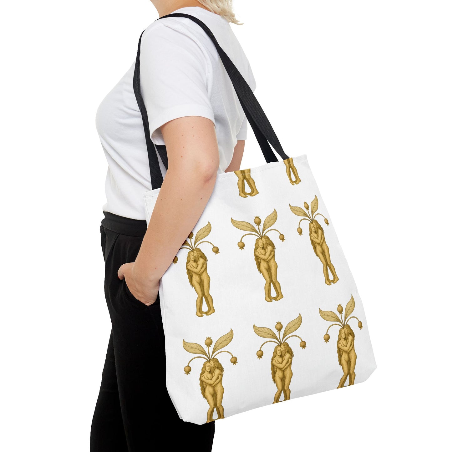 Mandrakes in Love, Mythical Root Romance Tote Bag