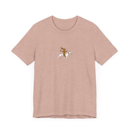 The Hare Riding a Hound, Pontifical of Guillaume Durand, Avignon, before 1390 Tee
