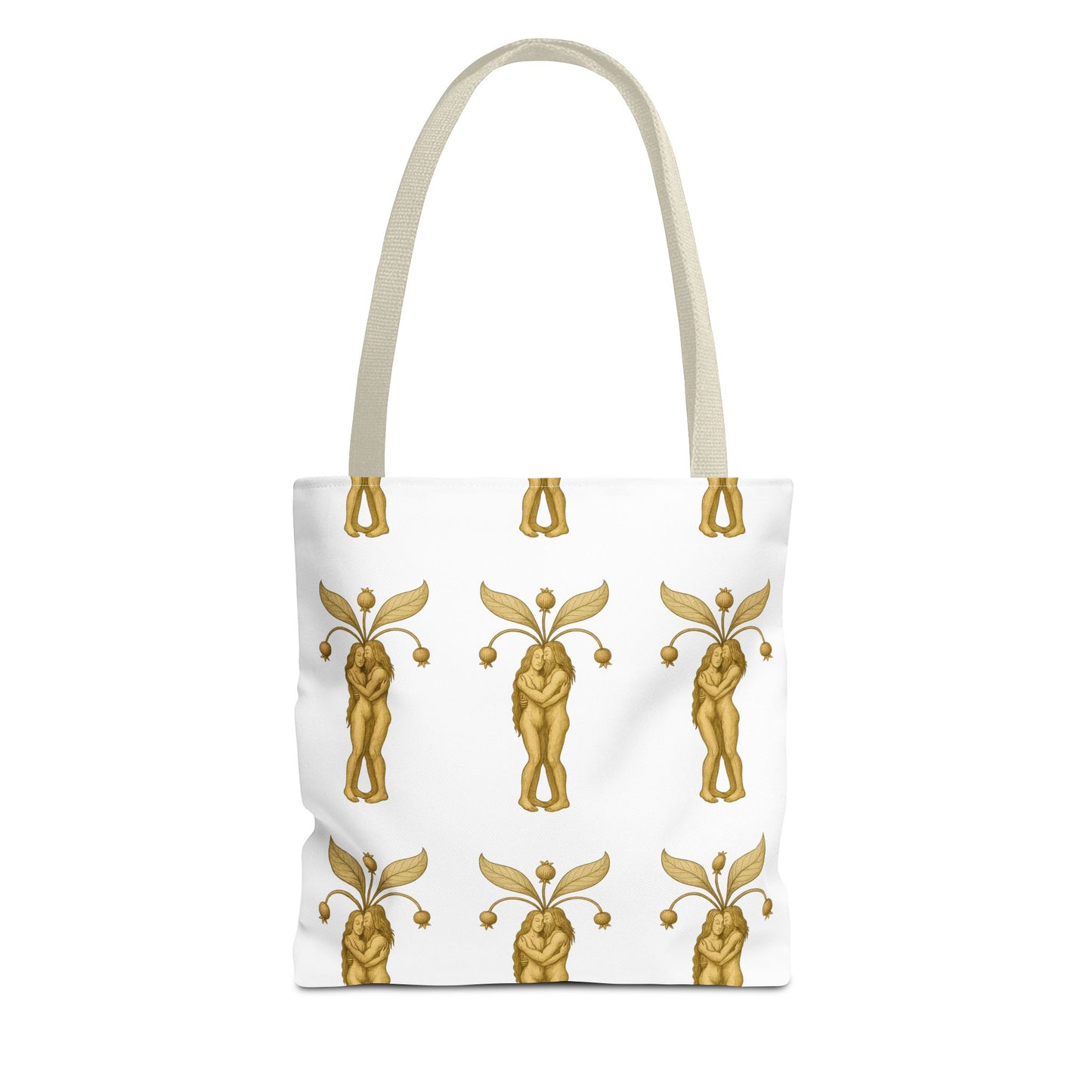 Mandrakes in Love, Mythical Root Romance Tote Bag