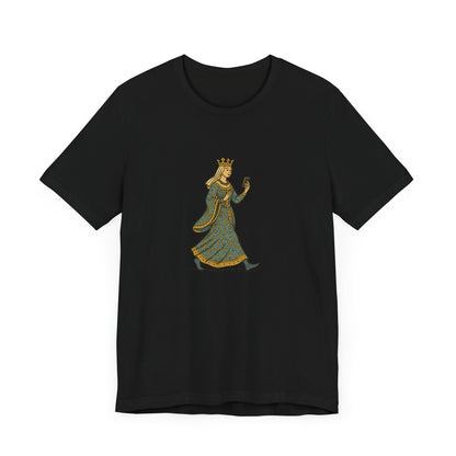 The Crowned Strutter – Medieval Couture on the Go - Unisex Heavy Cotton T-shirt