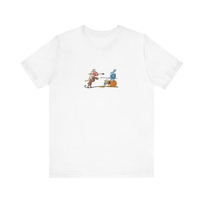 Bunny Snail Rider After MS Yates Thompson 8 F 294, Remastered Marginalia Manuscript Art Tee