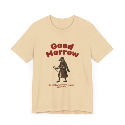 Hanseatic Art, Medieval Plague Doctor with Good Morrow 1619 Tee