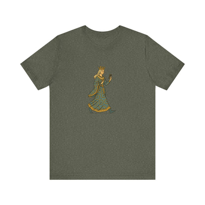 The Crowned Strutter – Medieval Couture on the Go - Unisex Heavy Cotton T-shirt