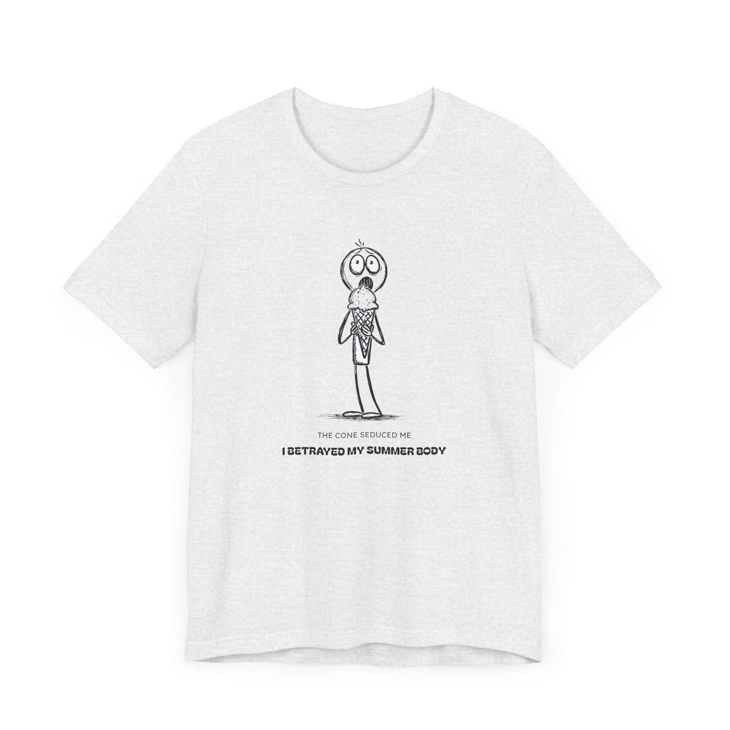 The Ice Cream Lover with Text T-shirt