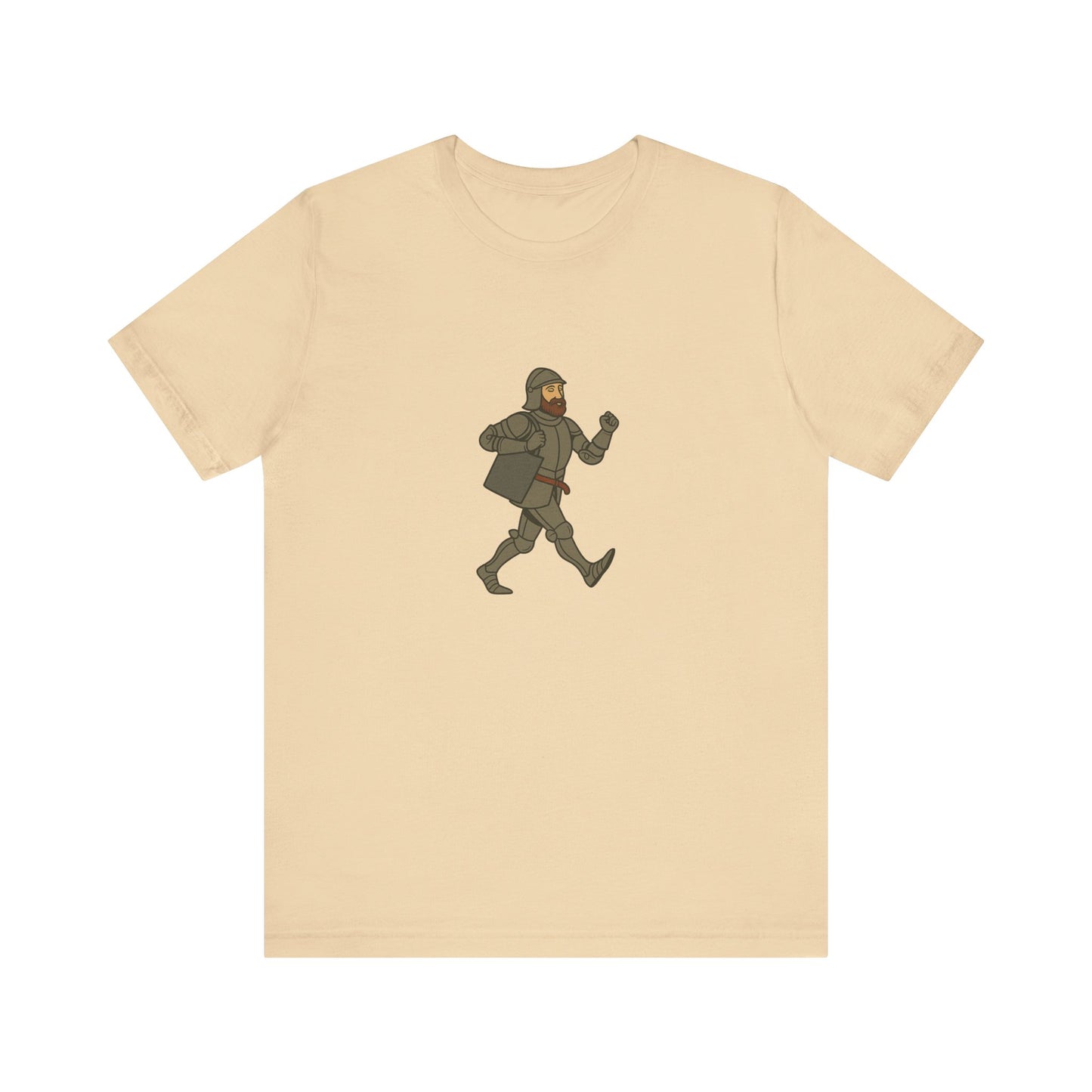 Knight on the Go - Medieval Humor - Urban Chivalry Unisex Heavy Cotton T-shirt