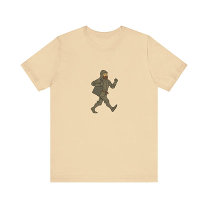 Knight on the Go - Medieval Humor - Urban Chivalry Unisex Heavy Cotton T-shirt