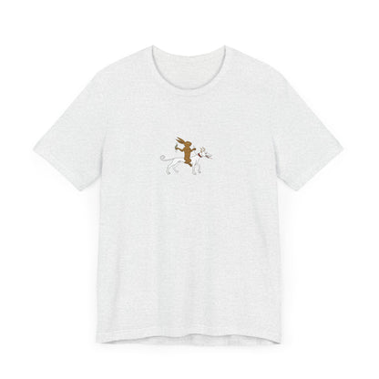 The Hare Riding a Hound, Pontifical of Guillaume Durand, Avignon, before 1390 Tee