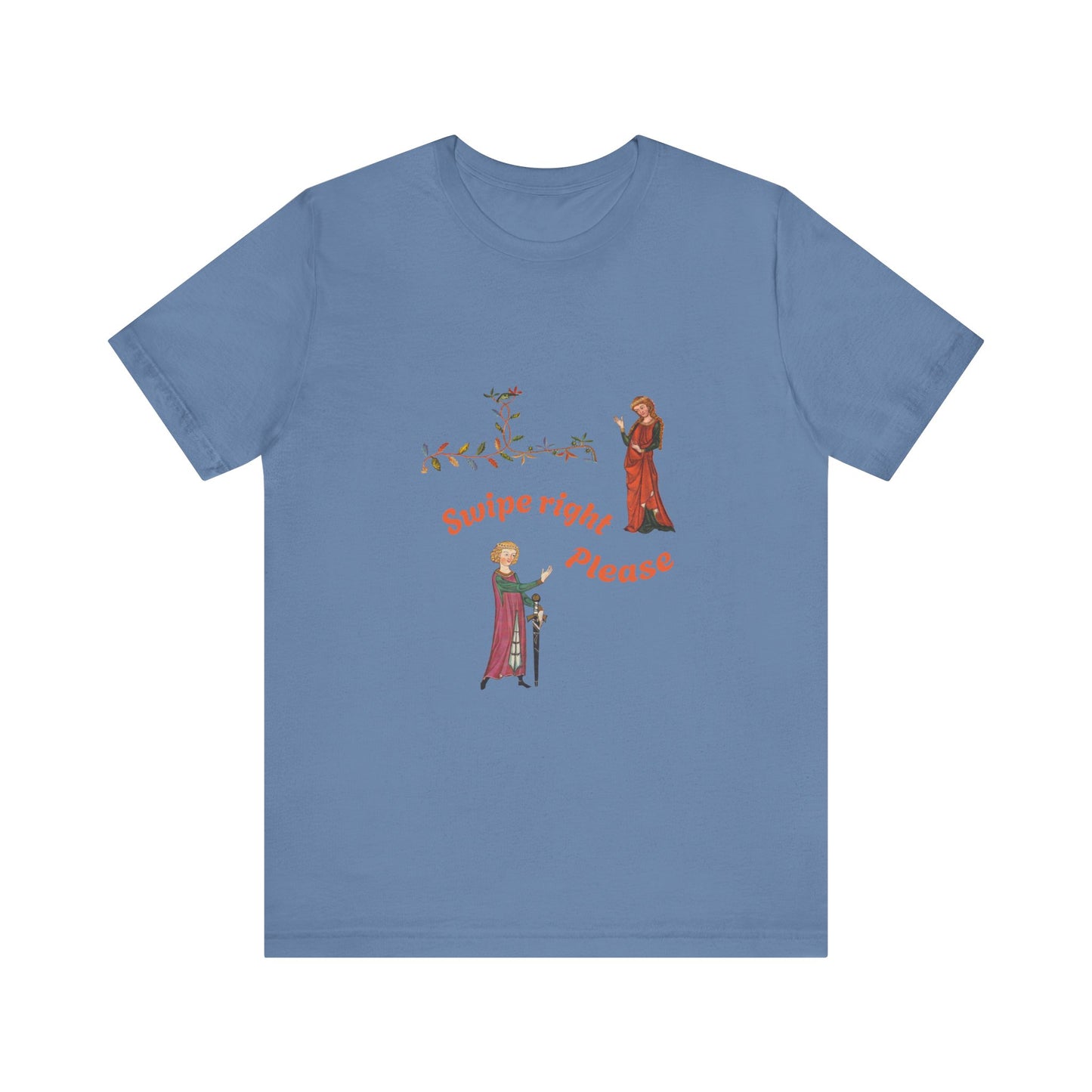 Marginalia Manuscript Romance Swipe Right Unisex Softstyle T-Shirt