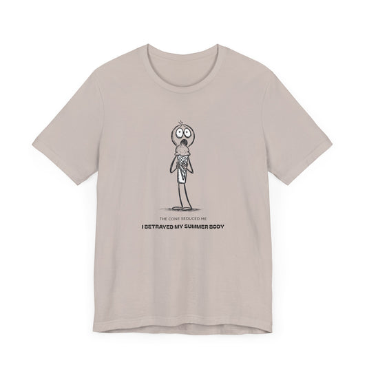 The Ice Cream Lover with Text T-shirt