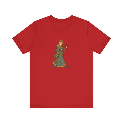 The Crowned Strutter – Medieval Couture on the Go - Unisex Heavy Cotton T-shirt