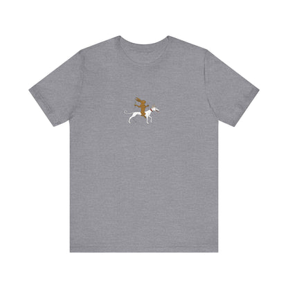 The Hare Riding a Hound, Pontifical of Guillaume Durand, Avignon, before 1390 Tee