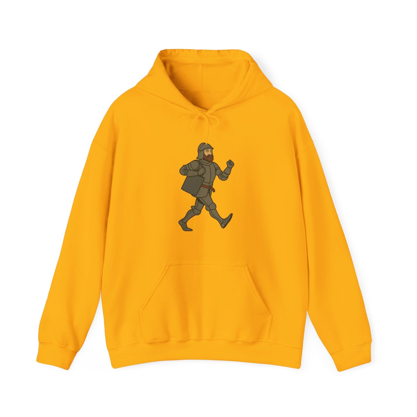 Knight on the Go - Medieval Humor - Playful Adventure Hoodie