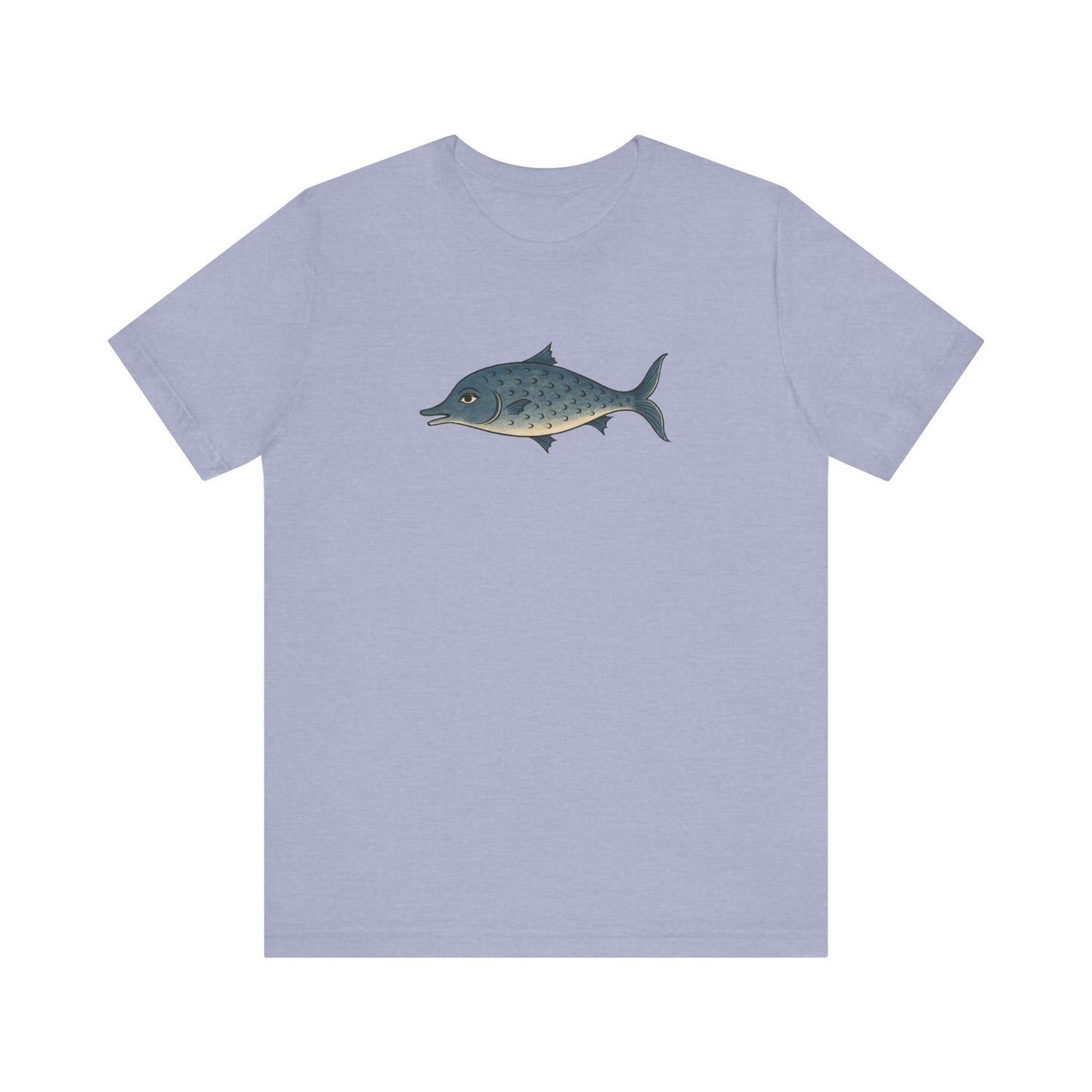 The Smiling Medieval Fish Art T-shirt