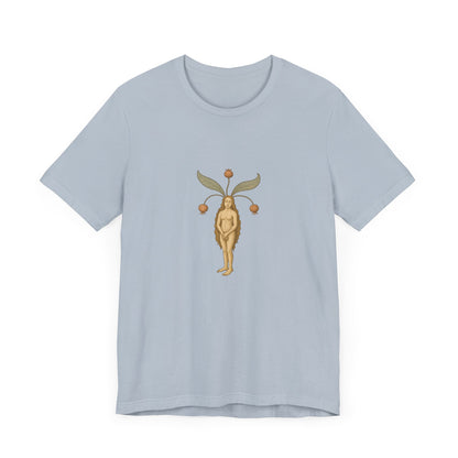 Big Mandragora Muse, Medieval Mandrake Herb Lore Unisex Heavy Cotton Tee