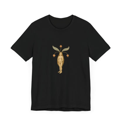 Big Mandragora Muse, Medieval Mandrake Herb Lore Unisex Heavy Cotton Tee