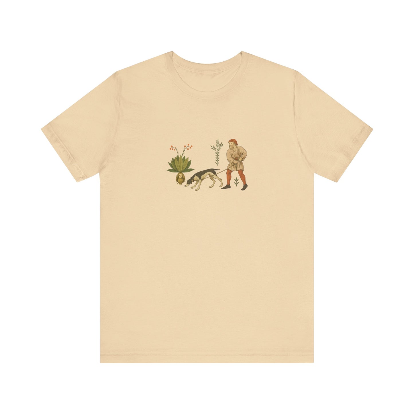 Good Medicine Dogge, Medieval Art Tacuinum Sanitatis Unisex Tee