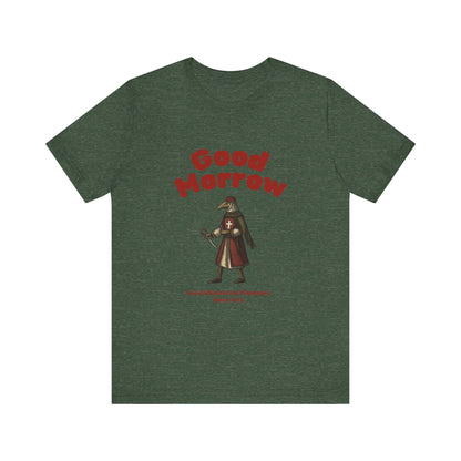 Hanseatic Art, Medieval Plague Doctor with Good Morrow 1619 Tee