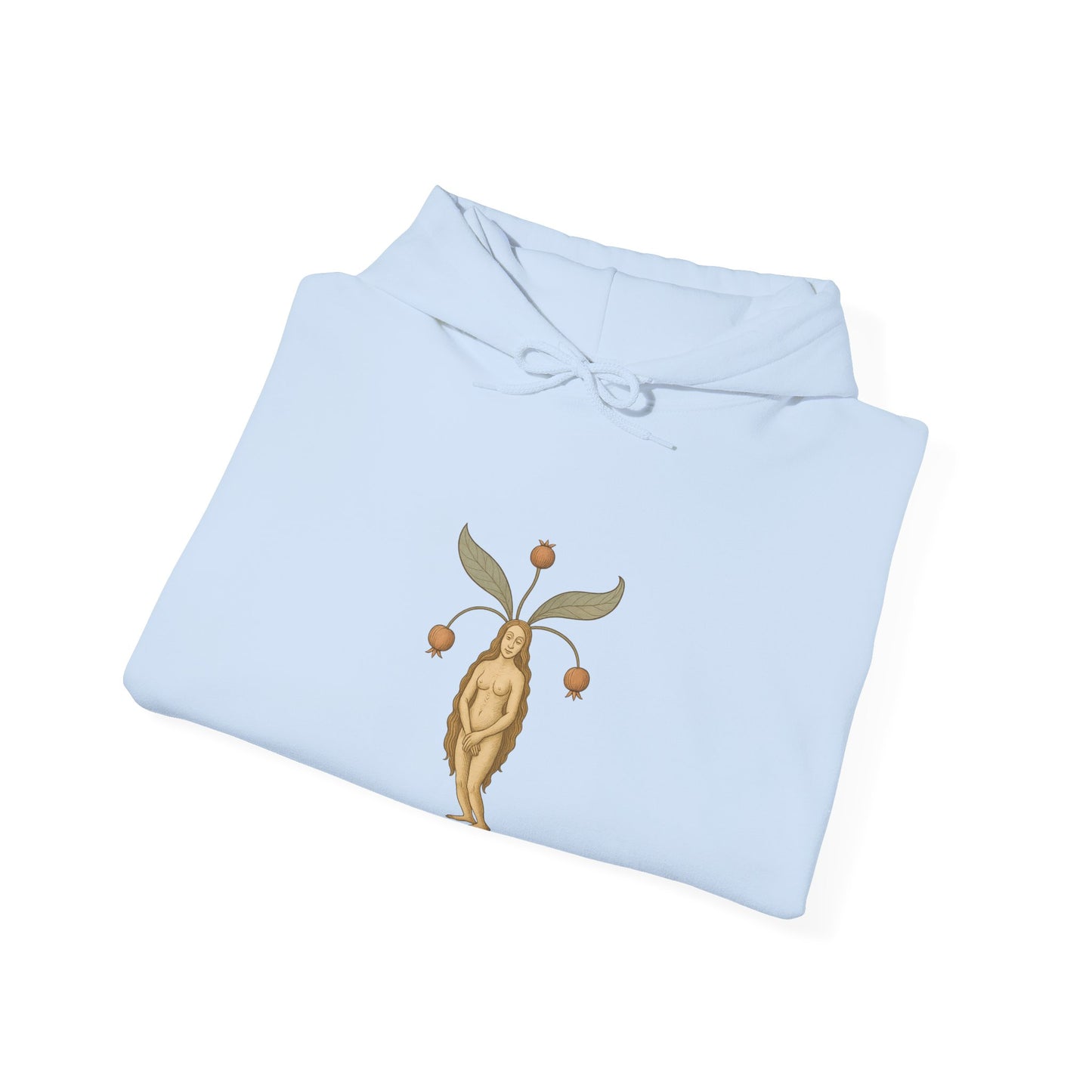 Mandragora Muse, Female Mandrake, Medieval Herb Lore Unisex Hoodie