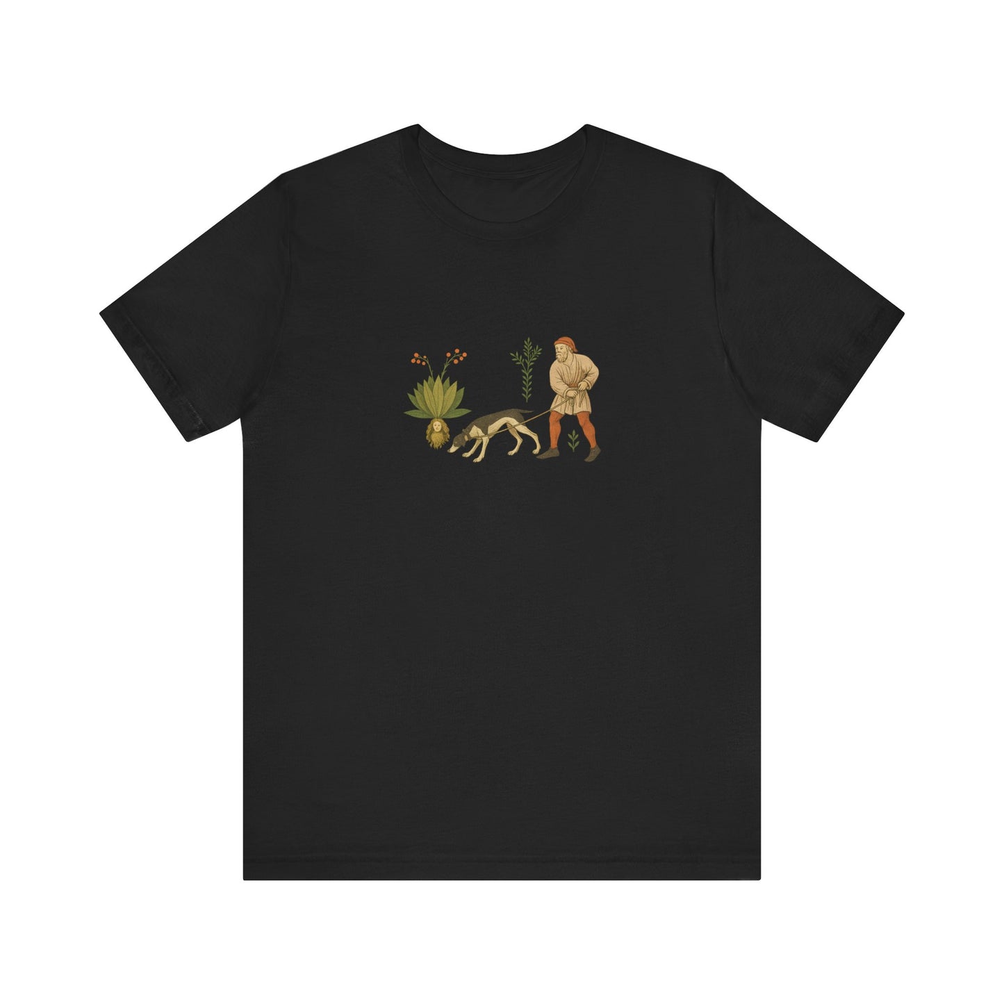Good Medicine Dogge, Medieval Art Tacuinum Sanitatis Unisex Tee