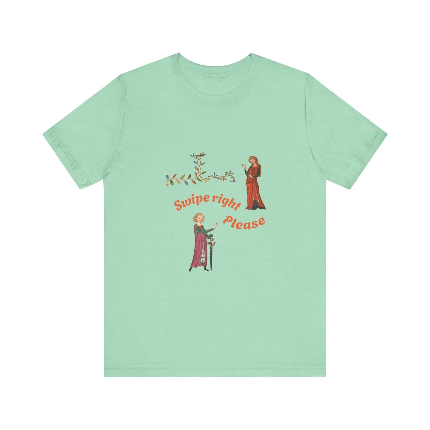 Marginalia Manuscript Romance Swipe Right Unisex Softstyle T-Shirt