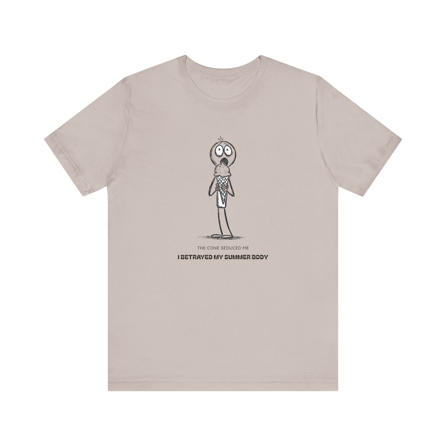 The Ice Cream Lover with Text T-shirt