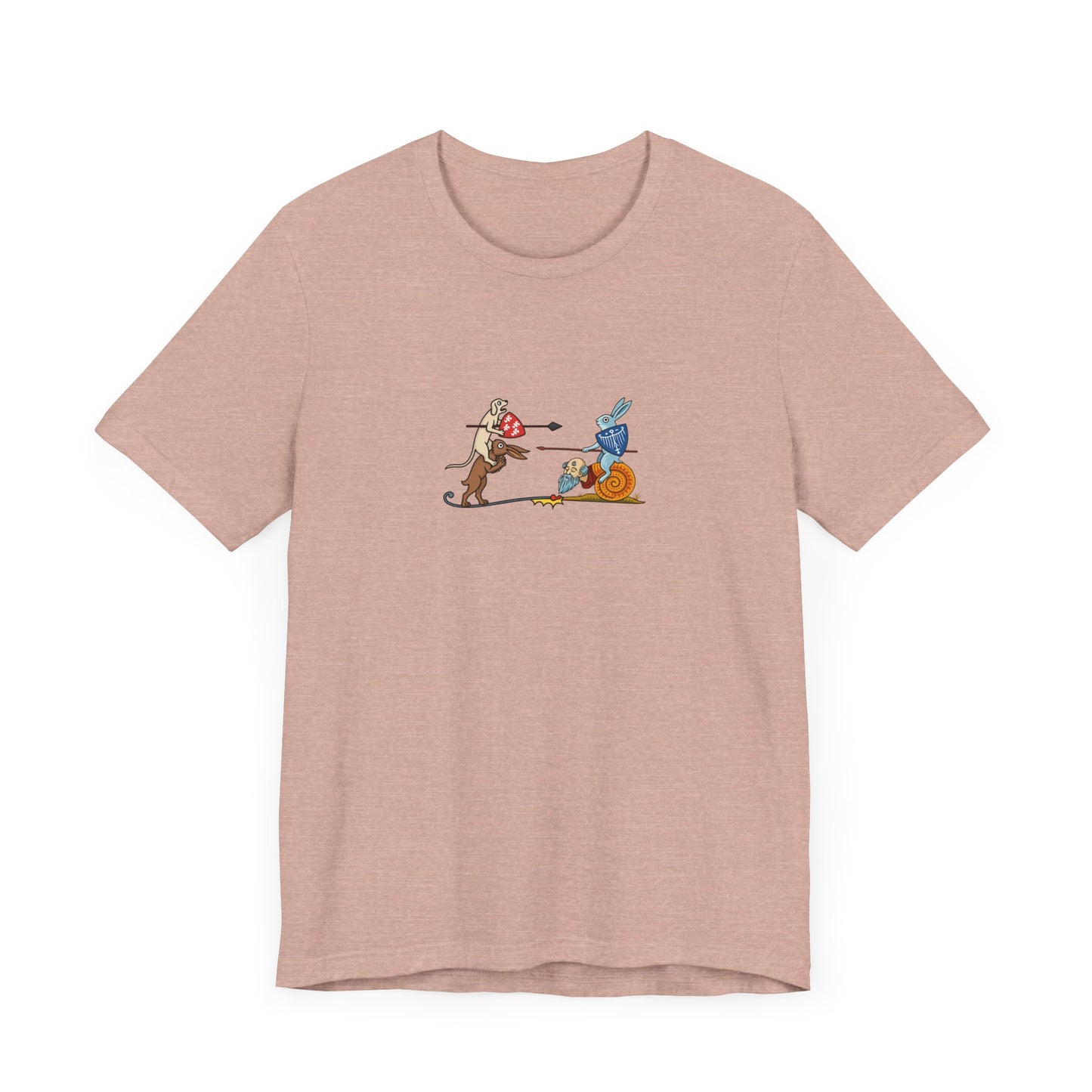 Bunny Snail Rider After MS Yates Thompson 8 F 294, Remastered Marginalia Manuscript Art Tee