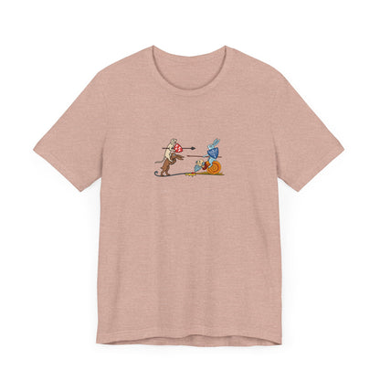 Bunny Snail Rider After MS Yates Thompson 8 F 294, Remastered Marginalia Manuscript Art Tee
