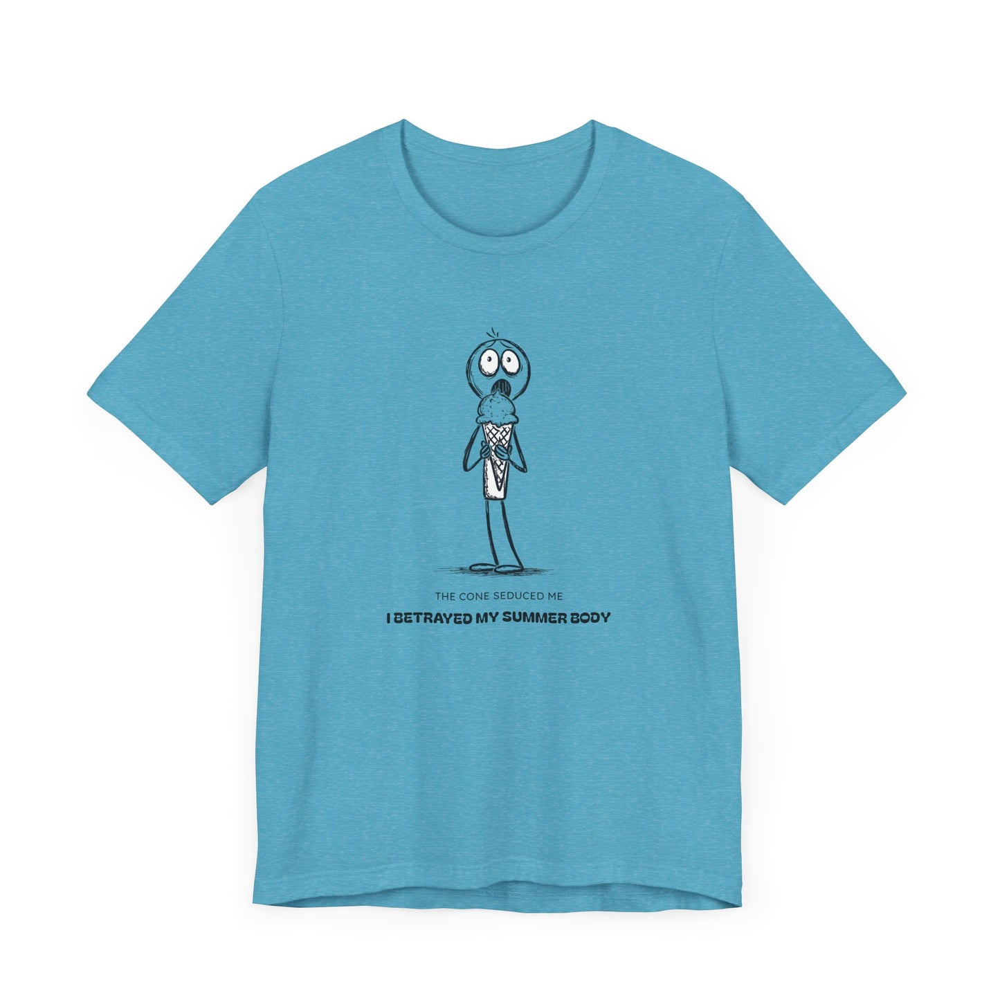 The Ice Cream Lover with Text T-shirt