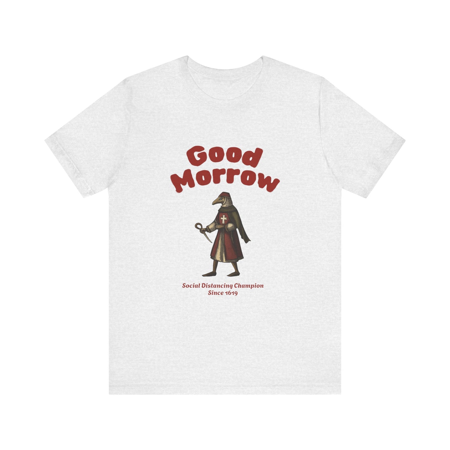 Hanseatic Art, Medieval Plague Doctor with Good Morrow 1619 Tee