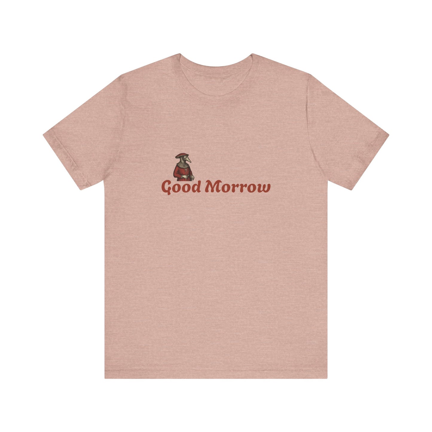 Hanseatic Art, Medieval Plague Doctor with Good Morrow Unisex Softstyle T-Shirt