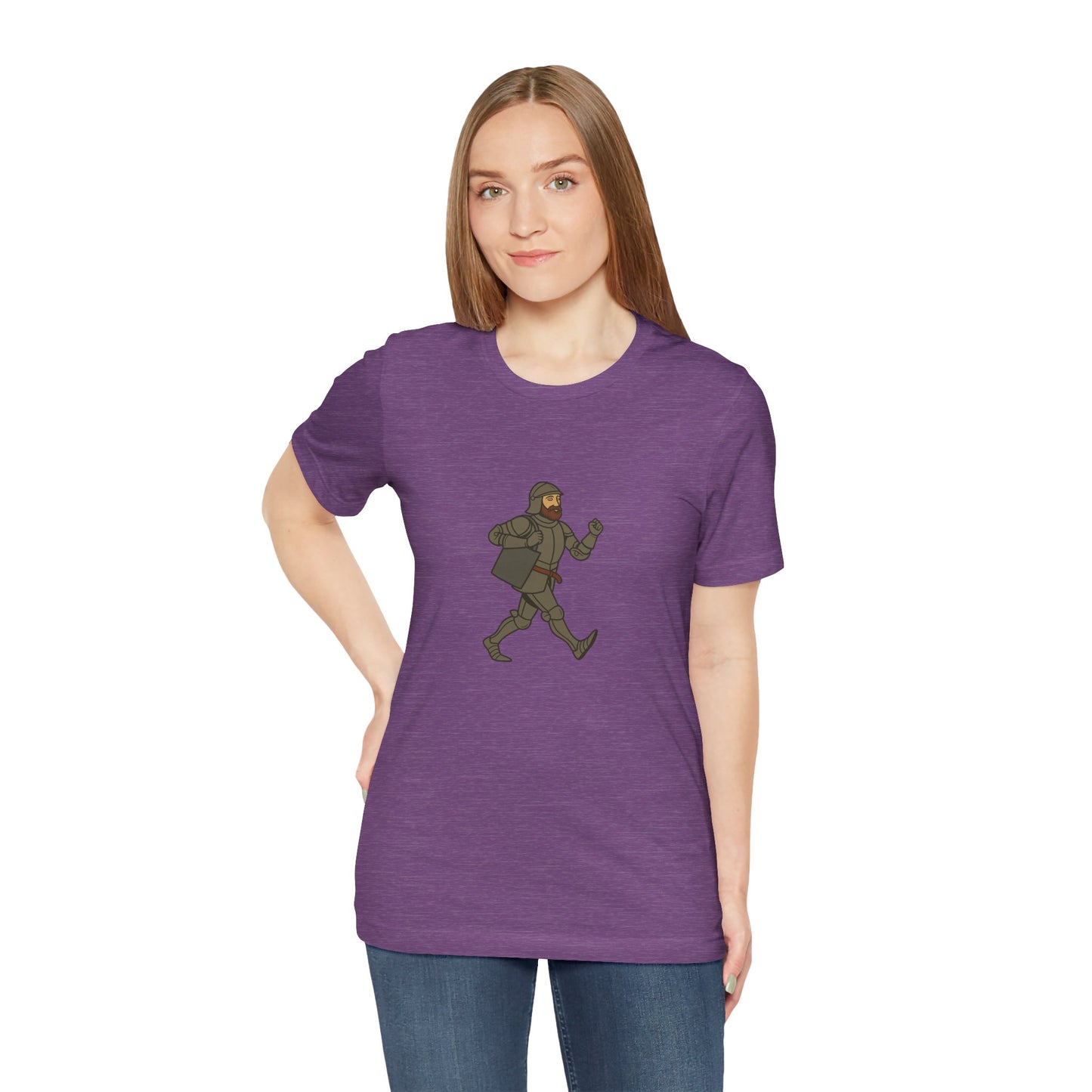 Knight on the Go - Medieval Humor - Urban Chivalry Unisex Heavy Cotton Women T-shirt