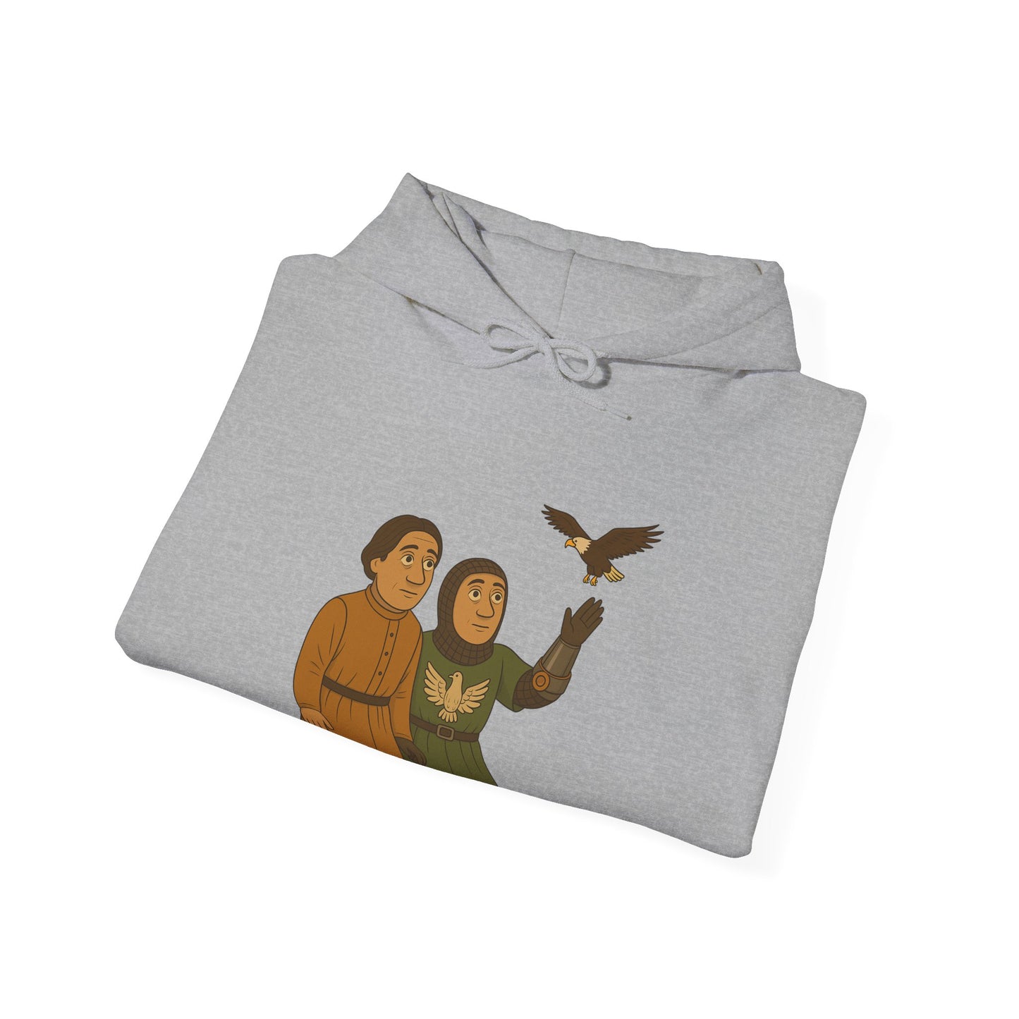 Knight & Falcon - Medieval Unisex Hoodie