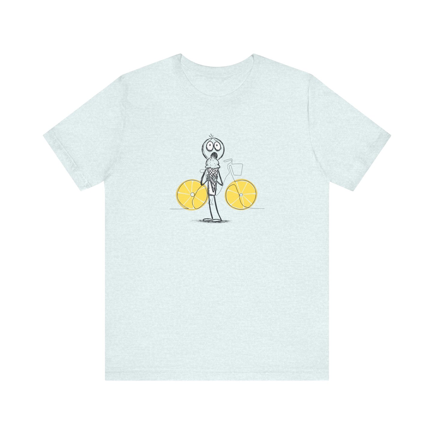 The Ice Cream Lover With Bike T-shirt