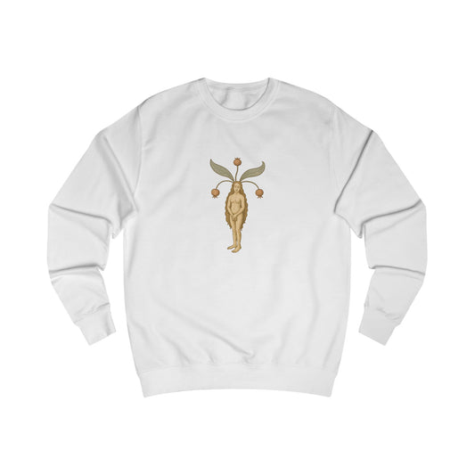 Big Mandragora Muse, Female Mandrake, Medieval Herb Lore Unisex Sweatshirt
