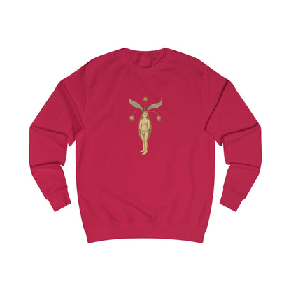 Big Mandragora Muse, Female Mandrake, Medieval Herb Lore Unisex Sweatshirt
