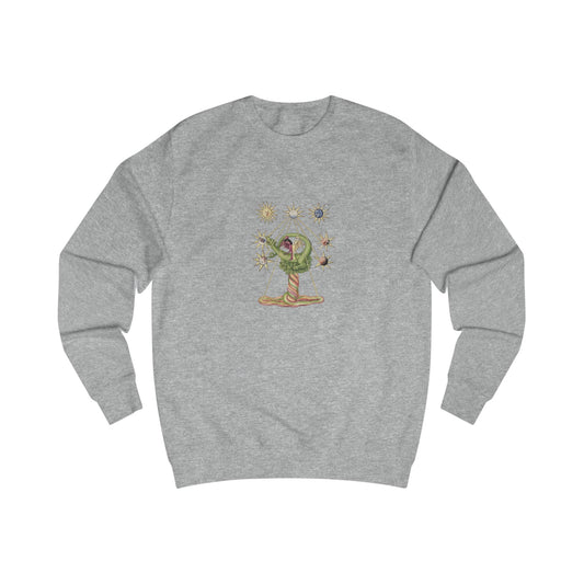 Alchemical Dragon and Two-Headed Bird, Holy Gold Alchemist Sweatshirt,
