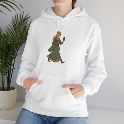 The Crowned Strutter – Medieval Couture on the Go - Cozy Unisex Hoodie