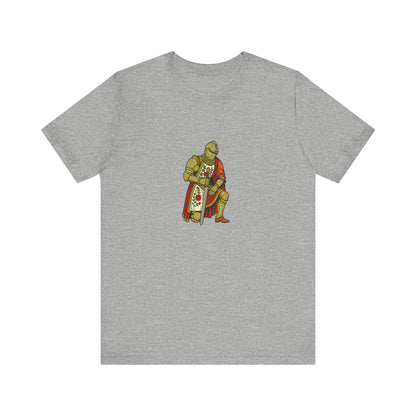 Kneeling Medieval Knight Floral Tee