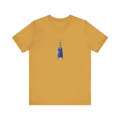 Spiritual Mary Graphic T-Shirt, Faith-Based Apparel, Casual Wear, Gift for Believers, Unisex Tee,