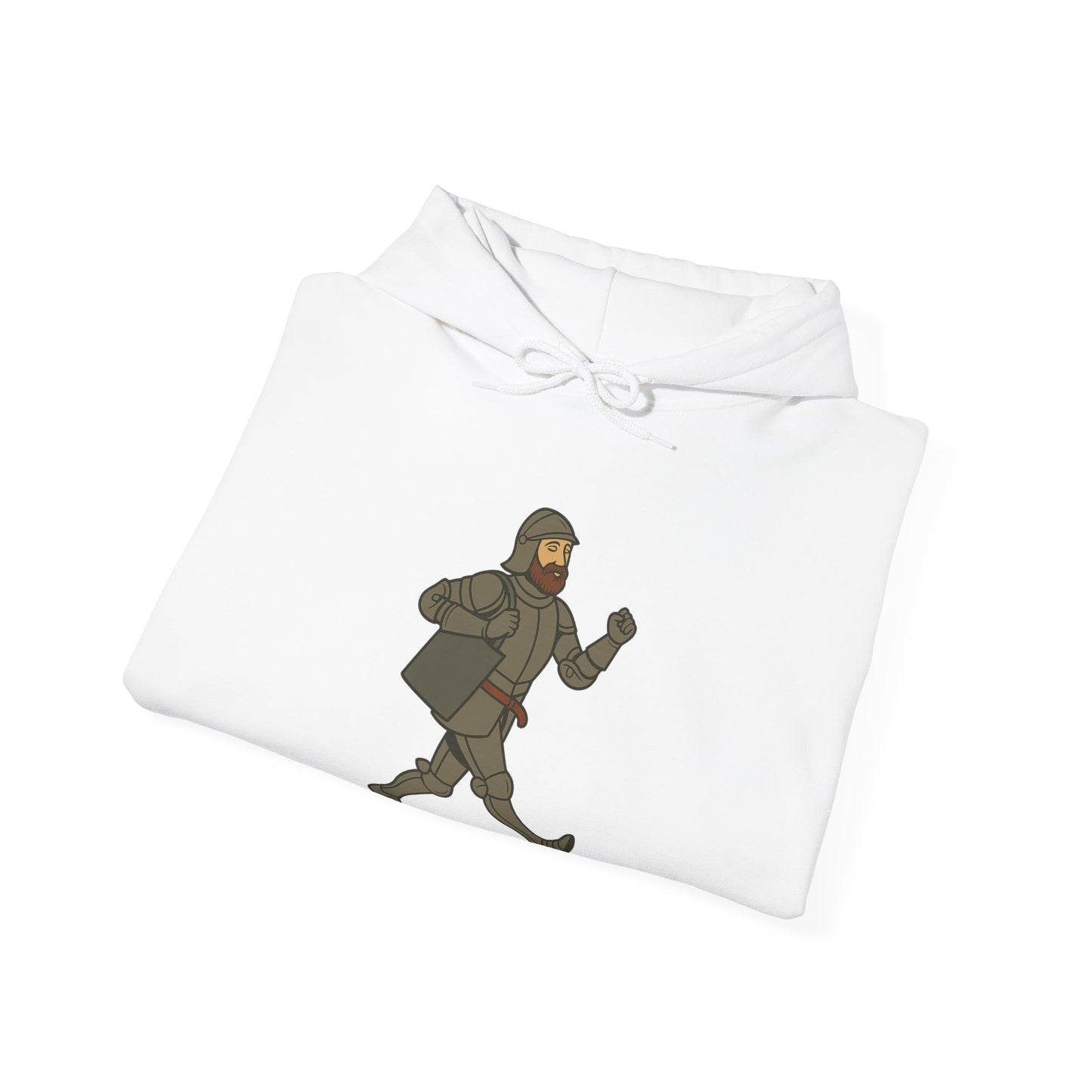Knight on the Go - Medieval Humor - Playful Adventure Hoodie