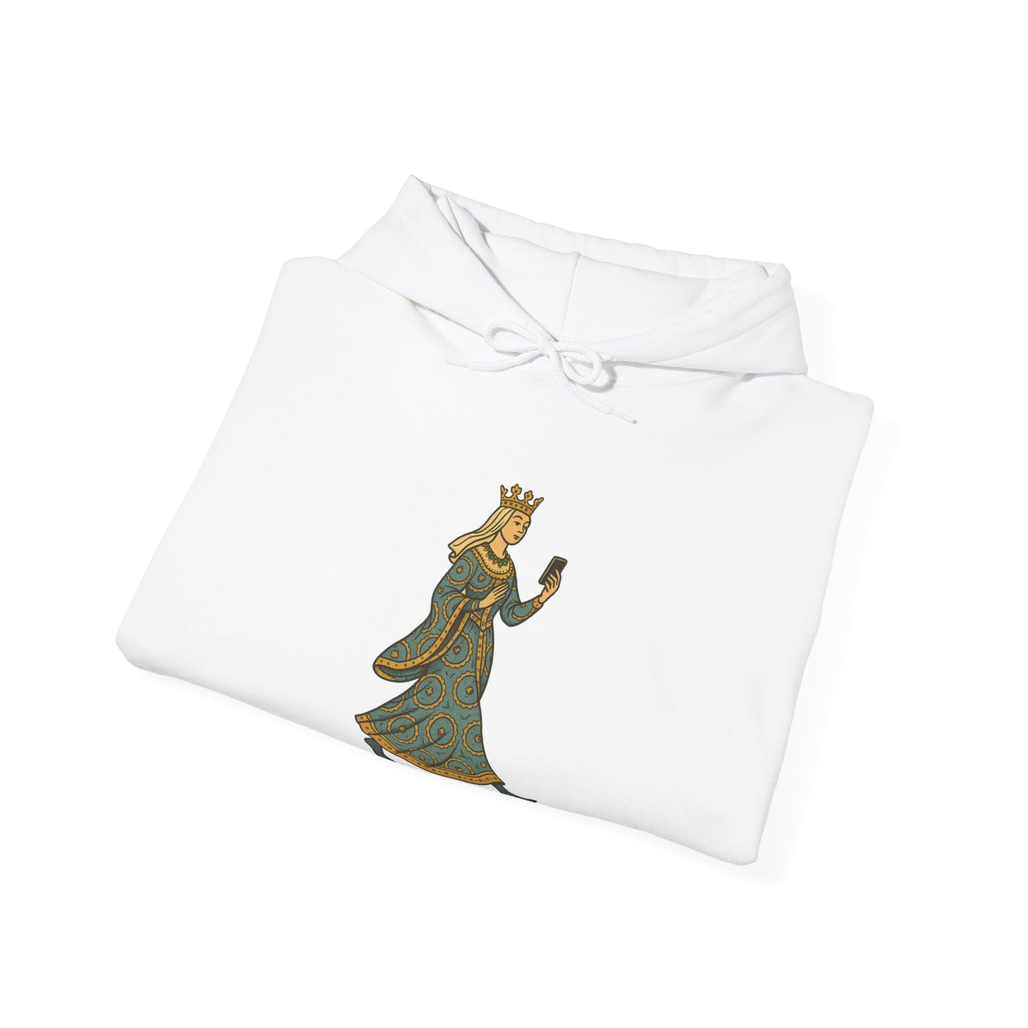 The Crowned Strutter – Medieval Couture on the Go - Cozy Unisex Hoodie