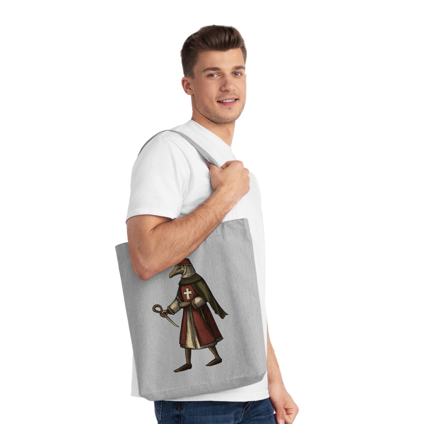 Hanseatic Art, Medieval Plague Doctor Woven Tote Bag